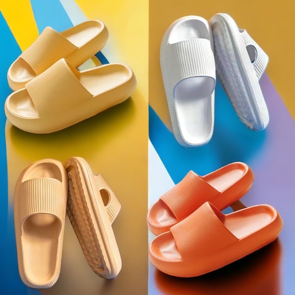 BRAND-NEW CLOUDWALKERS slip-on sandals unisex lightweight cappuccino 6.5/7M - Picture 3 of 7